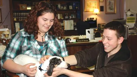 Un caine surd a invatat limbajul semnelor