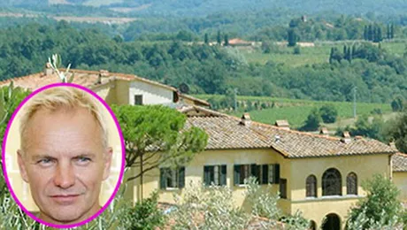 Sting își închiriază vila din Toscana pentru nunți