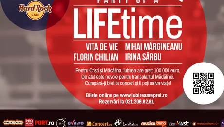 Concert caritabil cu Vița de Vie, Mihai Mărgineanu, Florin Chilian și Irina Sârbu!