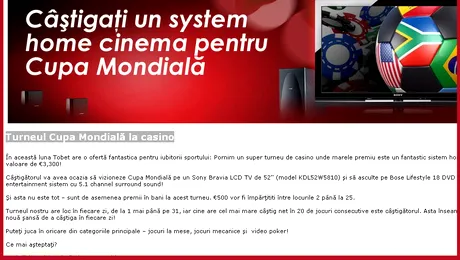 (P) Turneul Cupa Mondiala la casino