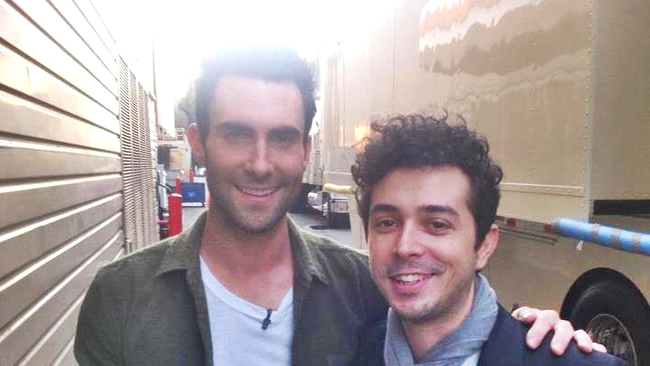 Marius Moga și Adam Levine