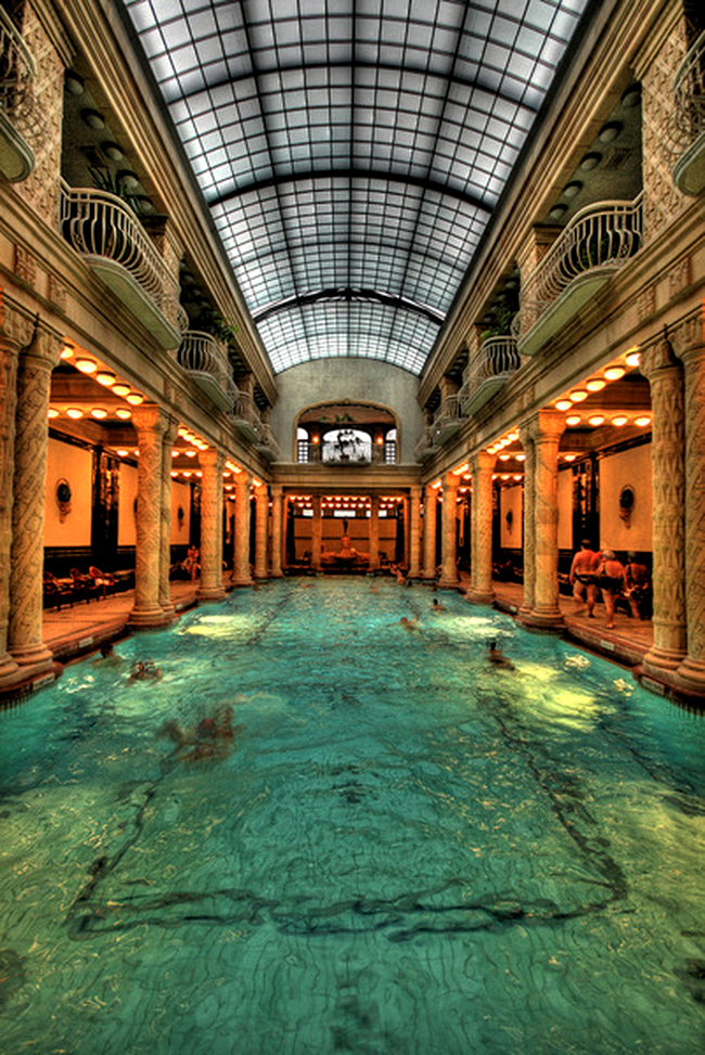 The Gellert Swimming Pool - Budapest, Hungary