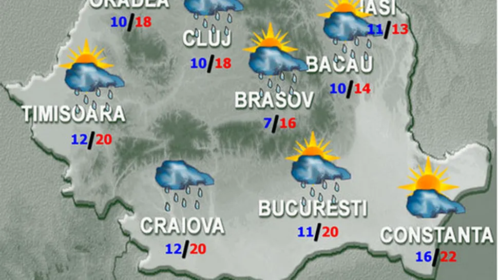 Vremea.Apropo.ro: Week-end ploios