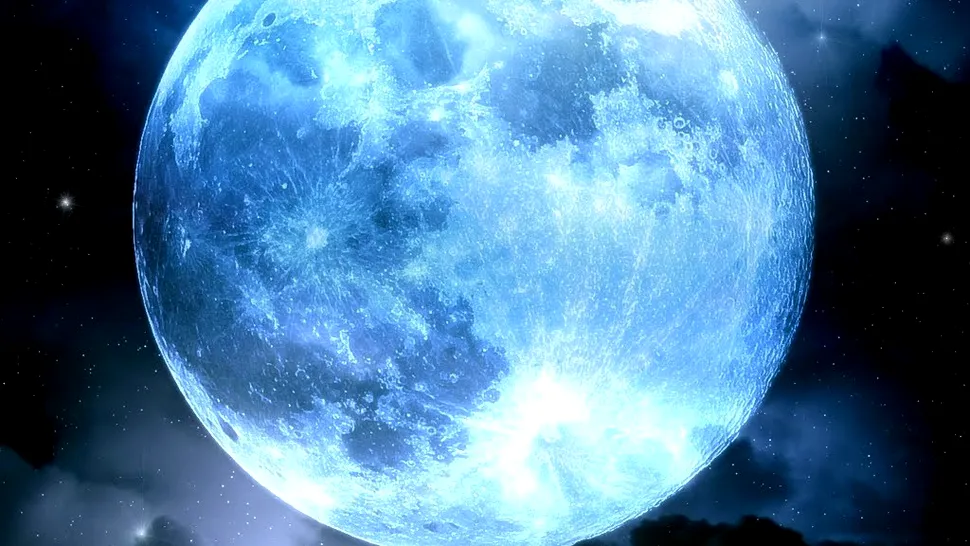 Fenomen astronomic inedit: Luna albastră, vizibilă pe 31 iulie