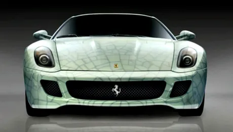 Ferrari a scos la licitatie o masina pictata manual (Video)