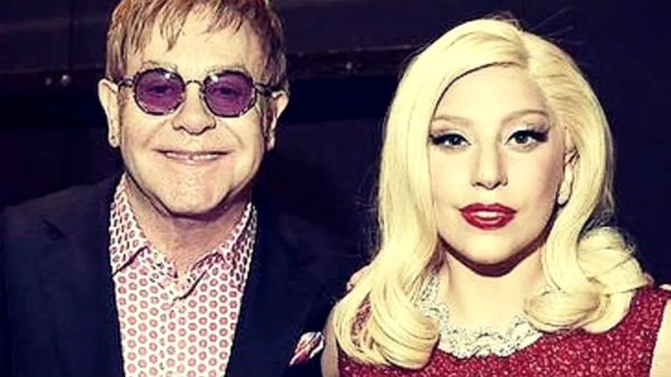 
Lady Gaga, colaborare cu Elton John pe noul ei album