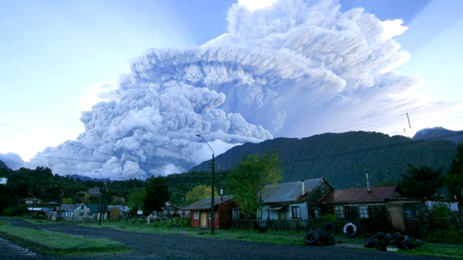 Vulcanul Chaiten din Chile, erupția din 2008