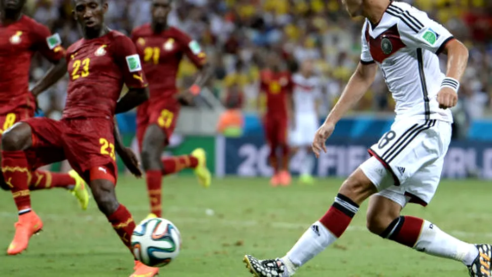 Germania - Ghana 2-2. Nemții se împiedică în fața unei echipe arțăgoase