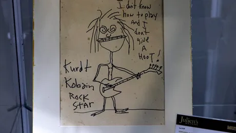 „Autoportretul” lui Cobain, chitara lui Prince, la o licitație cu încasări de 5 milioane de dolari