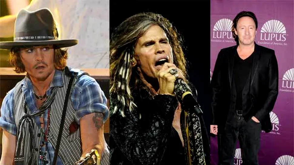 Johnny Depp, Julian Lennon pe noul album Aerosmith