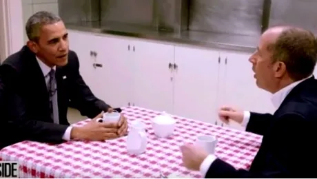 Preşedintele Obama, la o cafea cu Jerry Seinfeld!