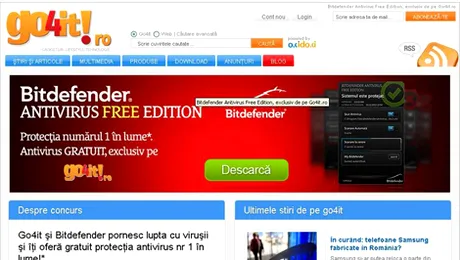 Go4it.ro ofera gratuit si nelimitat licente antivirus Bitdefender