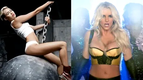 Miley Cyrus şi Britney Spears, INTERZISE de CNA