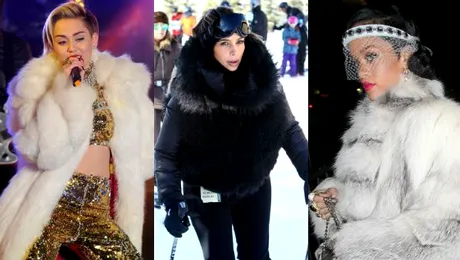 La ce nu au putut renunţa vedetele de Revelion? La blană!