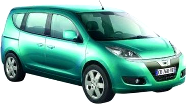 Model monovolum de la Dacia , in viziunea Incont.ro (din fata)