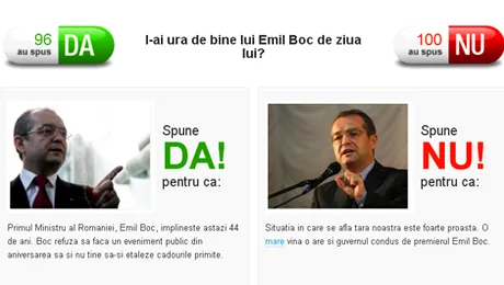 Vezi ce i-a urat „Basescu” lui Emil Boc!