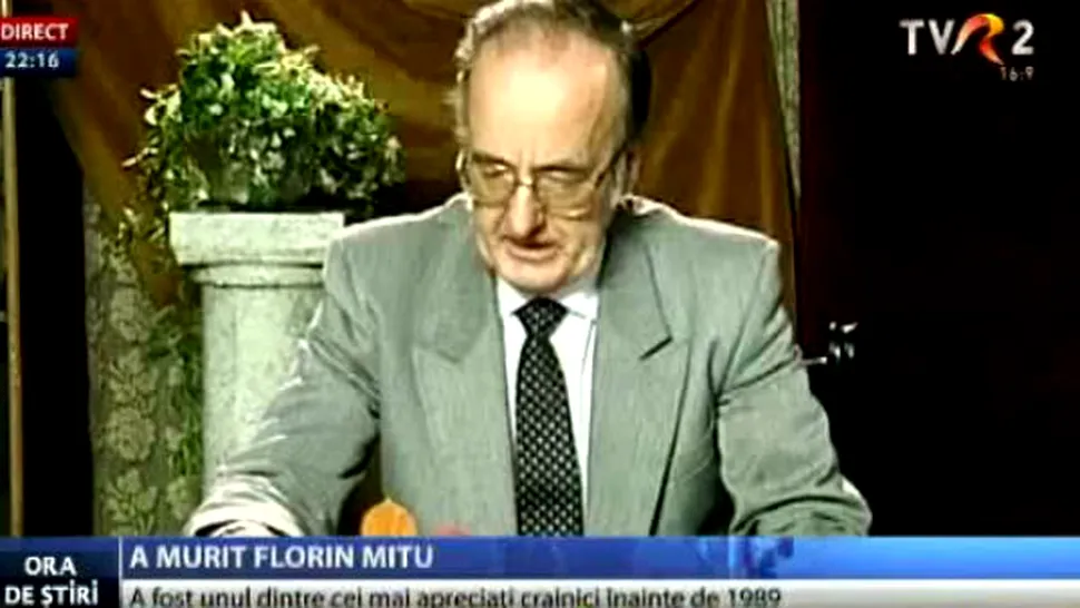 
A murit celebrul crainic TVR Florin Mitu
