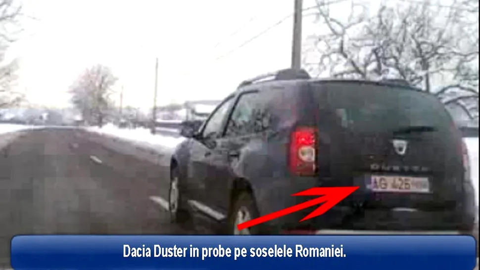 Dacia Duster poate fi vazuta pe soselele din Romania (Video)