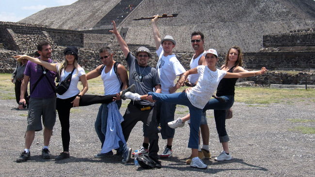 Producatorii emisiunii din Mexic l-au dus pe Wilmark la piramidele din Chapultepec