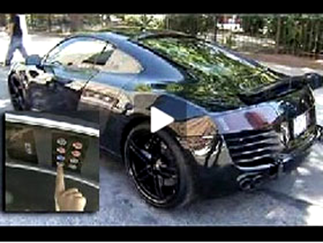Audi R8 Blackbird transformat in Gadget Car (VIDEO)