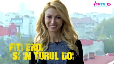 Andreea Bălan susţine VOTEŞTI