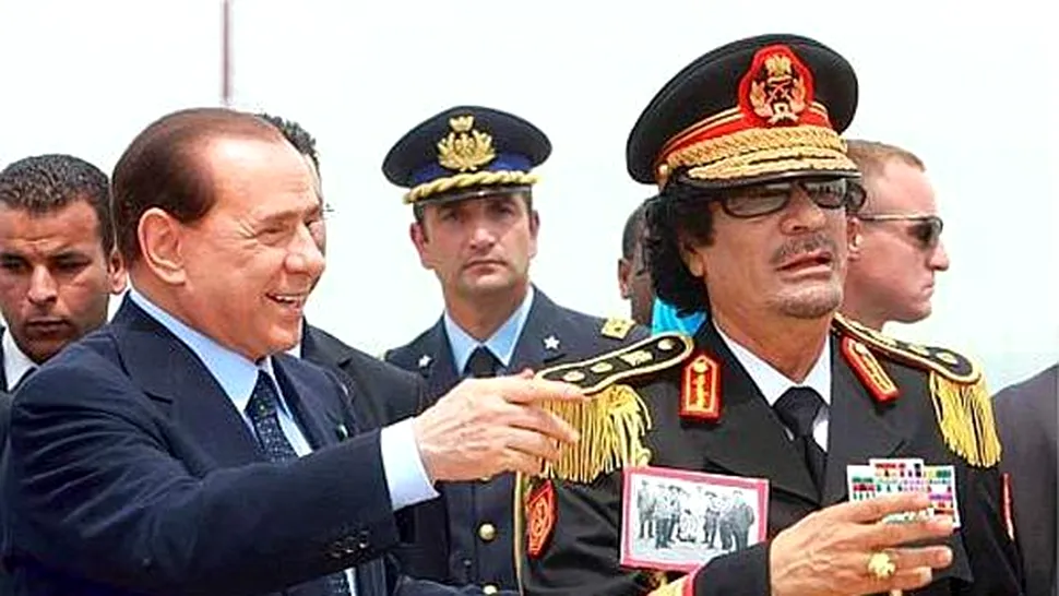 Lui Berlusconi ii este teama ca va fi ucis de Gaddafi