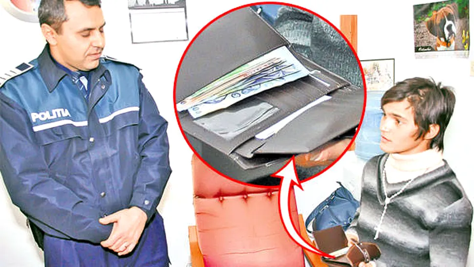 O maturatoare a predat Politiei un portofel cu bani