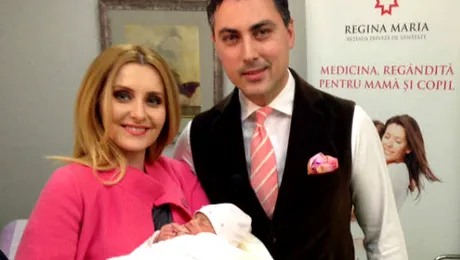 Alexandru Ciucu si Alina Sorescu isi boteaza azi fetita