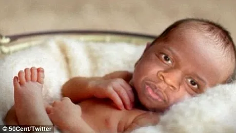 50 cent arata prima poza cu fetita lui Beyonce (Poze)