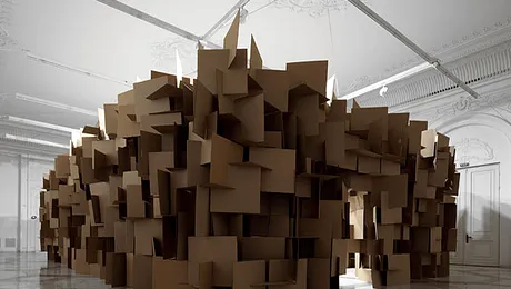 Sunetul ploii imitat de 2.000 de cutii de carton, in Bucuresti