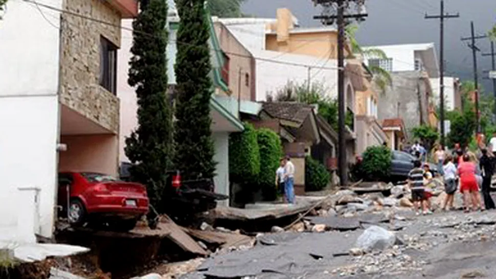 Furtuna tropicala Alex, din Mexic, lasa in urma doar dezastru