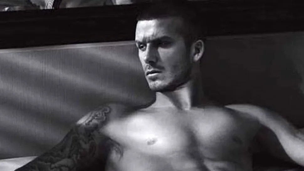 David Beckham s-a dezbracat, din nou, pentru Armani (Poze)