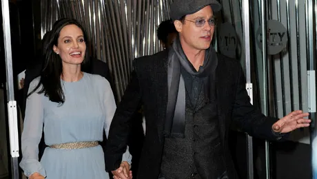 Brad Pitt şi Angelina Jolie, apariţie rară pe covorul roşu