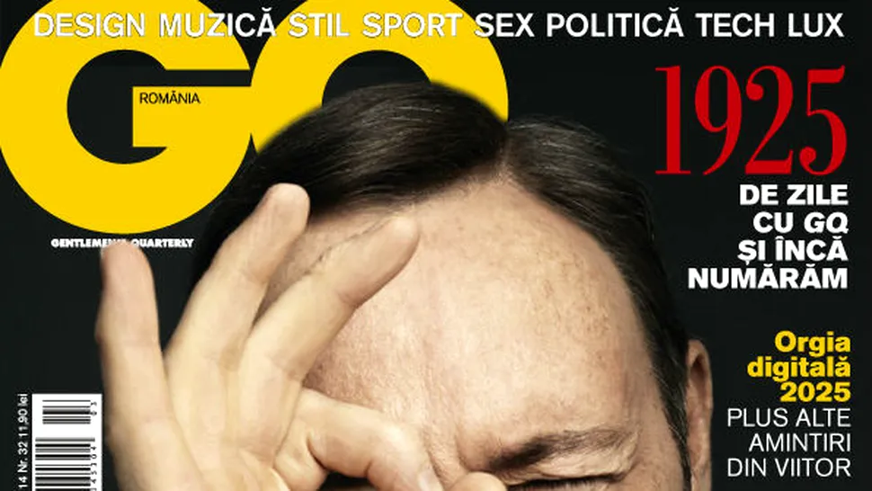 Kevin Spacey, despre rolul din House of Cards, pe coperta revistei GQ, ediția de primăvară