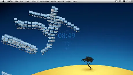 Desene pe desktop facute din foldere!
