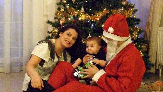 Silvia, alaturi de familia ei