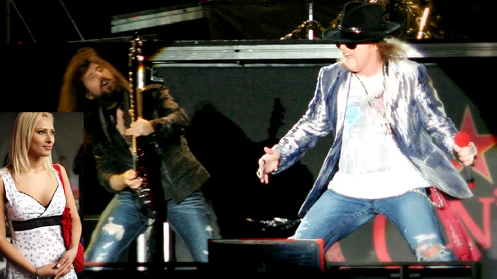 Iulia Vântur a fost la concertul Guns N’ Roses