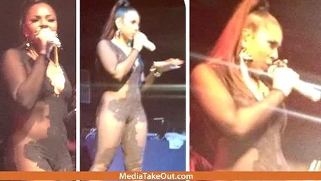 Ashanti, fără chiloți pe scenă