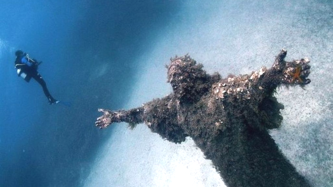 Hristos al Abisului din San Fruttuoso, Italia