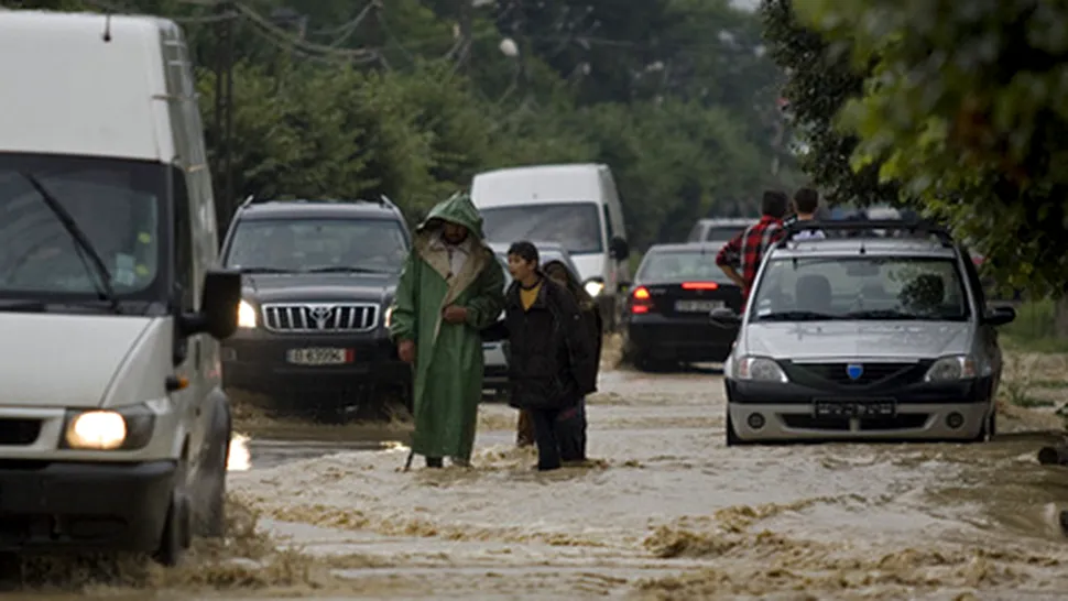 Cod portocaliu de inundații în județul Timiș, până duminică ora 18.00