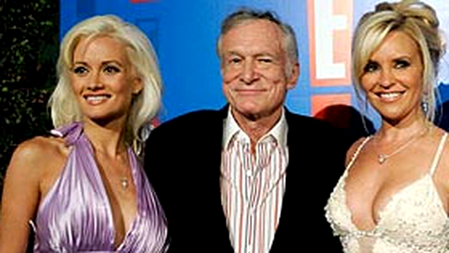Hugh Hefner - sex cu sotia, fratele si cumnata