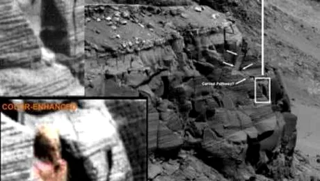 Statui egiptene pozate de robotul Opportunity, pe Marte