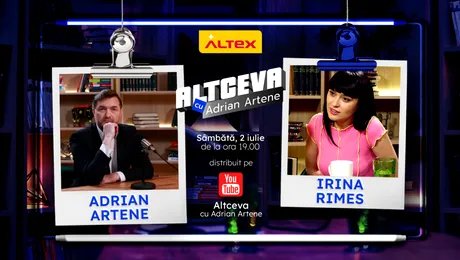 Irina Rimes, invitată la podcastul ALTCEVA cu Adrian Artene