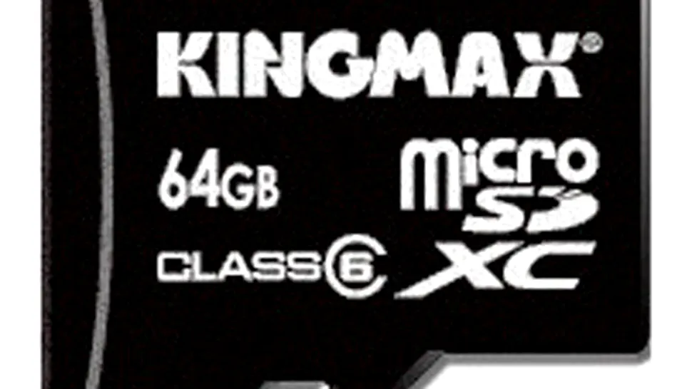 Kingmax introduce primul card MicroSD de 64 GB