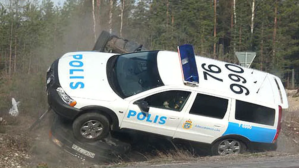 Topul celor mai spectaculoase accidente provocate de masinile de politie! (Video)