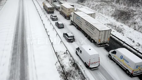 Ninsoarea paralizează țările din nord-vestul Europei