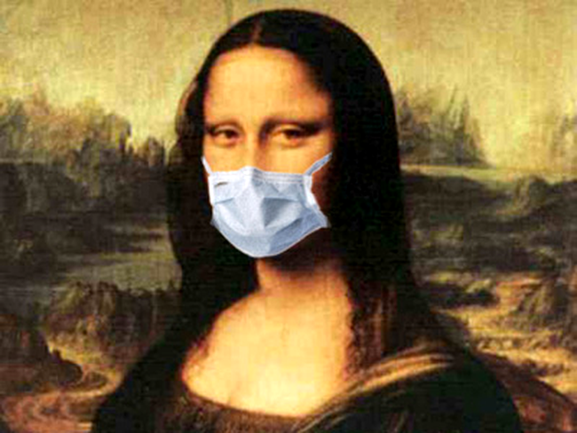 Mona Lisa si gripa porcina