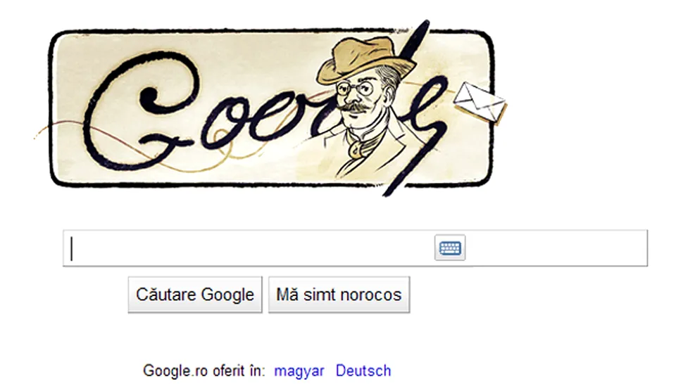 Google celebreaza 160 de ani de la nasterea lui I.L. Caragiale