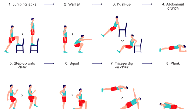 7 minute de exerciții