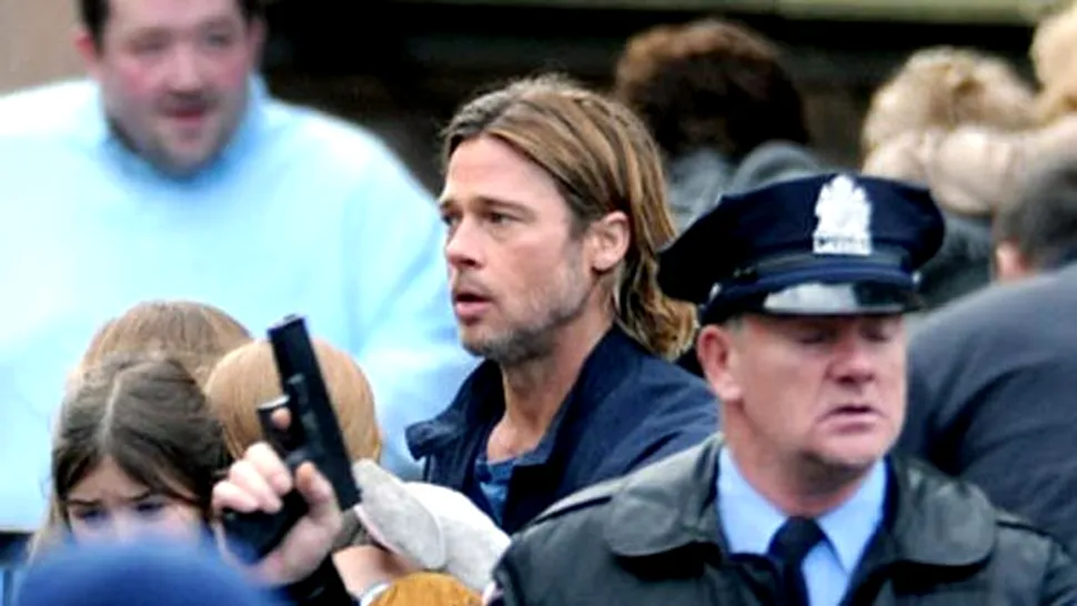 Arme confiscate de SWAT de la echipa de filmari a lui Brad Pitt